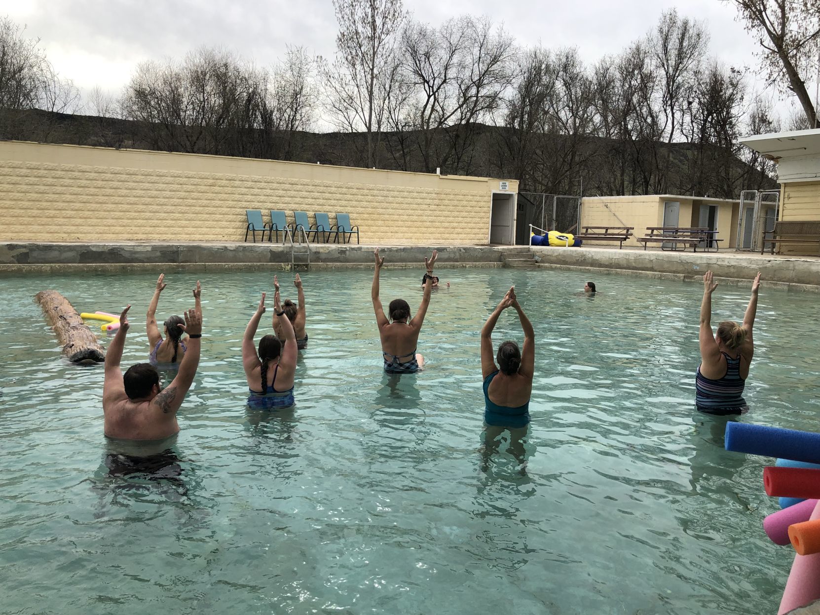 Aqua yoga at Banbury Hot Springs